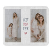 Gepersonaliseerde 'Best Mom Ever' snijplank (Voorkant)