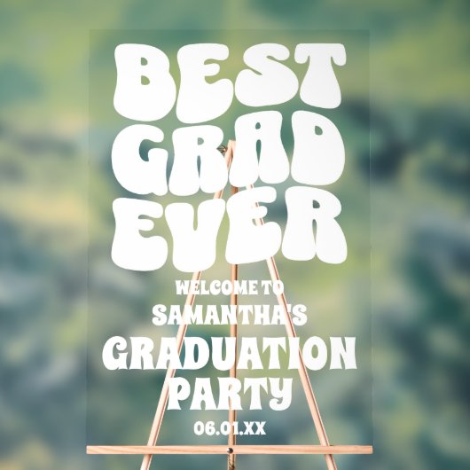 Gepersonaliseerde beste Afstudeerder ooit Afstuder Acryl Bord (Neutraal)