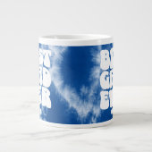 Gepersonaliseerde Beste Afstudeerder ooit Blue Tie Grote Koffiekop (Voorkant)