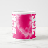 Gepersonaliseerde beste Afstudeerder ooit roze str Grote Koffiekop (Voorkant)