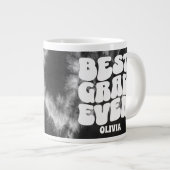 Gepersonaliseerde beste Afstudeerder ooit zwart st Grote Koffiekop (Voorkant rechts)