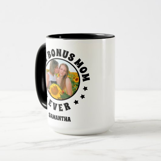 Gepersonaliseerde Beste Bonus Moeder Ooit Moederda Mok (Voorkant links)
