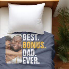 Gepersonaliseerde beste bonus vader ooit stiefvade fleece deken