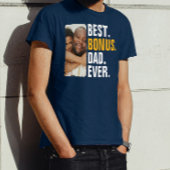 Gepersonaliseerde beste bonus vader ooit stiefvade t-shirt