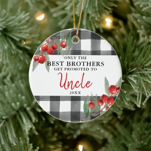 Gepersonaliseerde beste broeders voor gepromoveerd keramisch ornament (Boom)