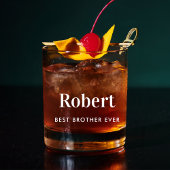Gepersonaliseerde beste broer ooit monogram whisky glas