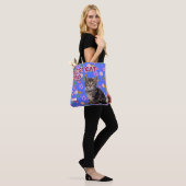 Gepersonaliseerde Beste Cat Dad - Vaderdag Pet Fot Tote Bag (Op model)