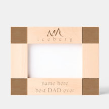 Gepersonaliseerde Beste DAD Ooit Iceberg Line Art
