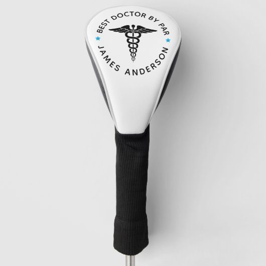 Gepersonaliseerde "Beste Doctor door Par" Golfheadcover (Voorkant)