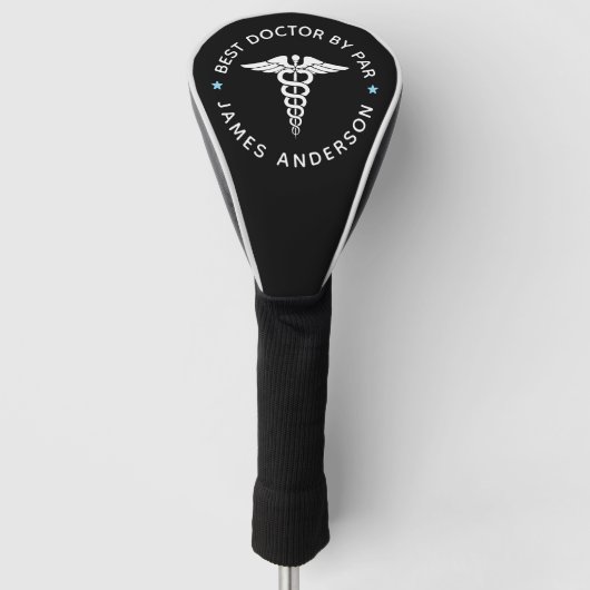 Gepersonaliseerde "Beste Doctor door Par" Golfheadcover (Voorkant)