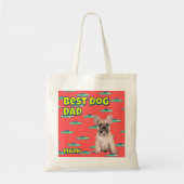 Gepersonaliseerde Beste Dog Dad Gift – Fun Pet Pho Tote Bag (Voorkant)