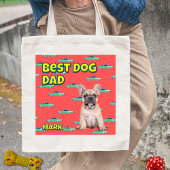 Gepersonaliseerde Beste Dog Dad Gift – Fun Pet Pho Tote Bag