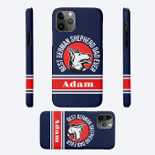 Gepersonaliseerde beste Duitse herder papa ooit Case-Mate iPhone Case