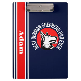 Gepersonaliseerde beste Duitse herder papa ooit Klembord