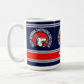 Gepersonaliseerde beste Duitse herder papa ooit Koffiemok (Links)