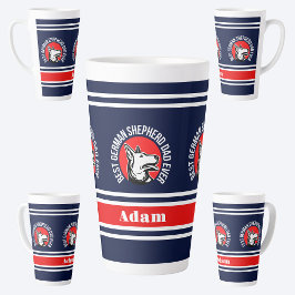 Gepersonaliseerde beste Duitse herder papa ooit Latte Mok