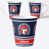 Gepersonaliseerde beste Duitse herder papa ooit Latte Mok