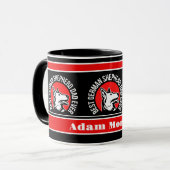 Gepersonaliseerde beste Duitse herder papa ooit Mok (Voorkant links)