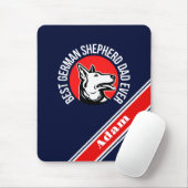 Gepersonaliseerde beste Duitse herder papa ooit Muismat (Met muis)