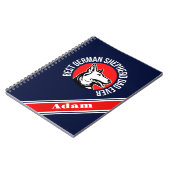 Gepersonaliseerde beste Duitse herder papa ooit Notitieboek (Linkerzijde)