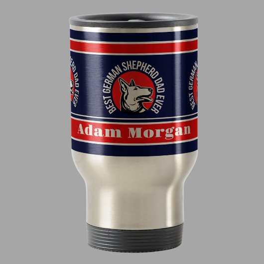 Gepersonaliseerde beste Duitse herder papa ooit Reisbeker