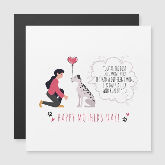 Gepersonaliseerde Beste Hond Mama Happy Mothers Da (Voorkant / Achterkant)