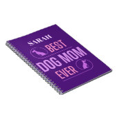 Gepersonaliseerde Beste Hond Moeder Ooit, Notitieb Notitieboek (Rechterzijde)