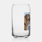 Gepersonaliseerde beste hond papa ooit blikvorm glas (Rechts)