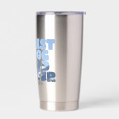 Gepersonaliseerde beste hond papa ooit geïsoleerde drinkbeker (Links)