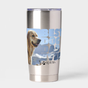 Gepersonaliseerde beste hond papa ooit geïsoleerde drinkbeker