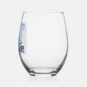 Gepersonaliseerde beste hond papa ooit wijnglas zonder voet (Links)