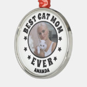 Gepersonaliseerde beste kat mam ooit aangepaste fo metalen ornament (Links)