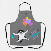 Gepersonaliseerde beste kat mam ooit all-over prin schort (Voorkant)