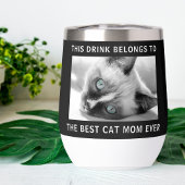 Gepersonaliseerde Beste Kat Moeder Ooit Foto Zwart