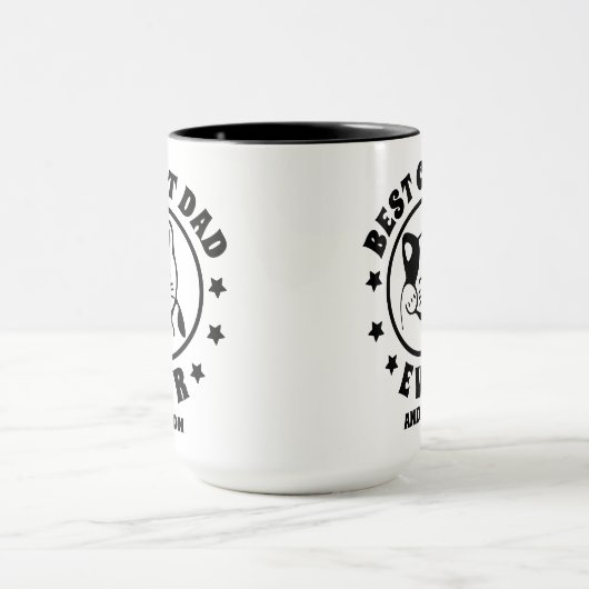 Gepersonaliseerde beste kat papa ooit aangepaste n mok (Midden)