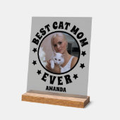 Gepersonaliseerde Beste Kattenmoeder Ooit Foto Fro Acryl Bord (Hoek)