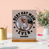Gepersonaliseerde Beste Kattenmoeder Ooit Foto Fro Acryl Bord (Huwelijk)