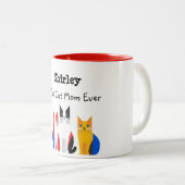 Gepersonaliseerde Beste Kattenmoeder Ooit Mok (Voorkant rechts)