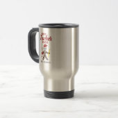 Gepersonaliseerde beste leraar kerst reisbeker (Voorkant links)