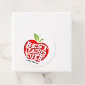 Gepersonaliseerde beste leraar ooit bedankjes labels (In situ)