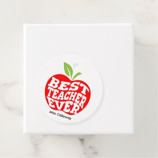 Gepersonaliseerde beste leraar ooit bedankjes labels (In situ)