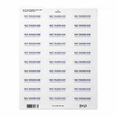 Gepersonaliseerde beste leraar ooit etiket (Full Sheet)