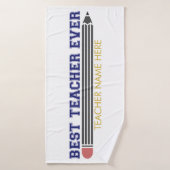 Gepersonaliseerde Beste Leraar Ooit - Gepersonalis Badhanddoek (Badhanddoek)
