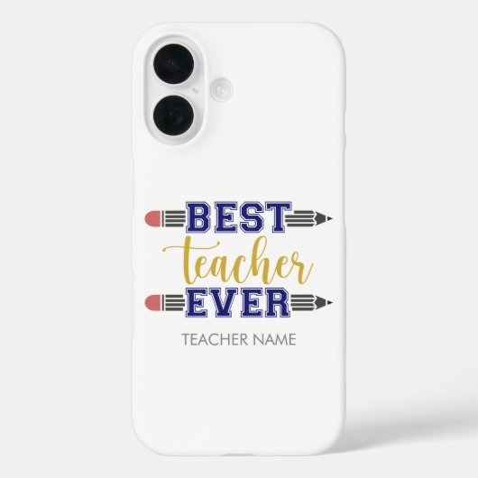 Gepersonaliseerde Beste Leraar Ooit - Gepersonalis Case-Mate iPhone Case (Achterkant)