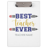 Gepersonaliseerde Beste Leraar Ooit - Gepersonalis Klembord (Voorkant)