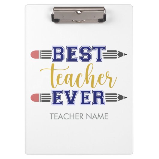 Gepersonaliseerde Beste Leraar Ooit - Gepersonalis Klembord (Voorkant)
