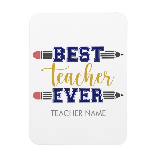 Gepersonaliseerde Beste Leraar Ooit - Gepersonalis Magneet (Verticaal)