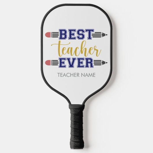 Gepersonaliseerde Beste Leraar Ooit - Gepersonalis Pickleball Paddle (Voorkant)