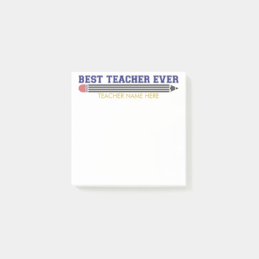 Gepersonaliseerde Beste Leraar Ooit - Gepersonalis Post-it® Notes (Voorkant)