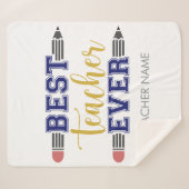 Gepersonaliseerde Beste Leraar Ooit - Gepersonalis Sherpa Deken (Voorkant (horizontaal))